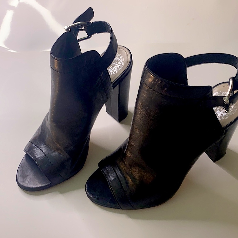 Vince Camuto Black Open-Toe High Heel Sandals